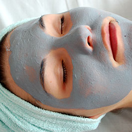 Woman with Facial Mask